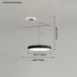 Dining table light modern chandelier Round Reading Desk Light