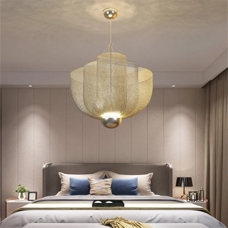 Designer Metal Cage Chandelier Modern Meshmatics Chandelier