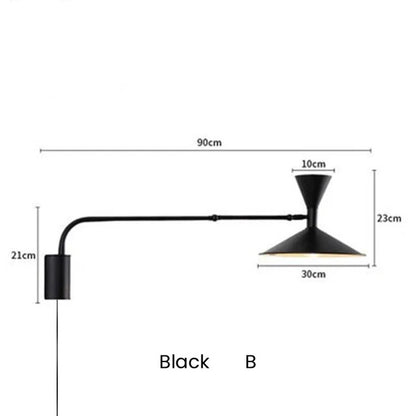 Modern Minimalist Wall Light LED Marseille Italian Designer Swing Arm Adjustable Wall lamp
