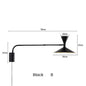 Modern Minimalist Wall Light LED Marseille Italian Designer Swing Arm Adjustable Wall lamp