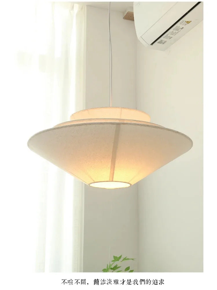 Gull Pendant Light Creative Umbrella Fabric Pendant Lamp