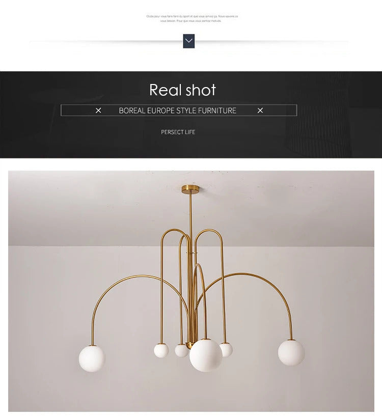 Nordic Minimalist Pendant Light Living Room Restaurant Lamp