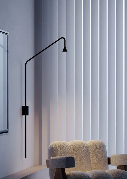 Minimalist Bedroom Bedside Floor Lamp Designer Gold Standing Light