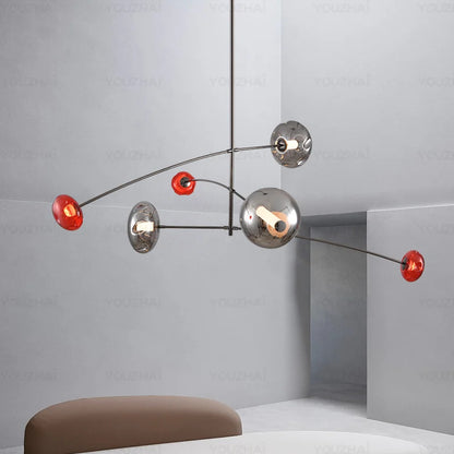 Nordic Art Magic Bean Pendant Lamp Modern Glass Chandelier