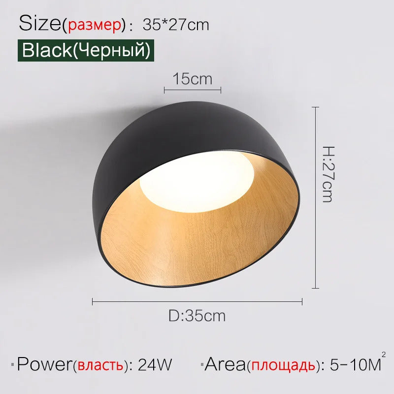 Nordic Wooden Ceiling Chandelier Modern Duo Ceiling Light