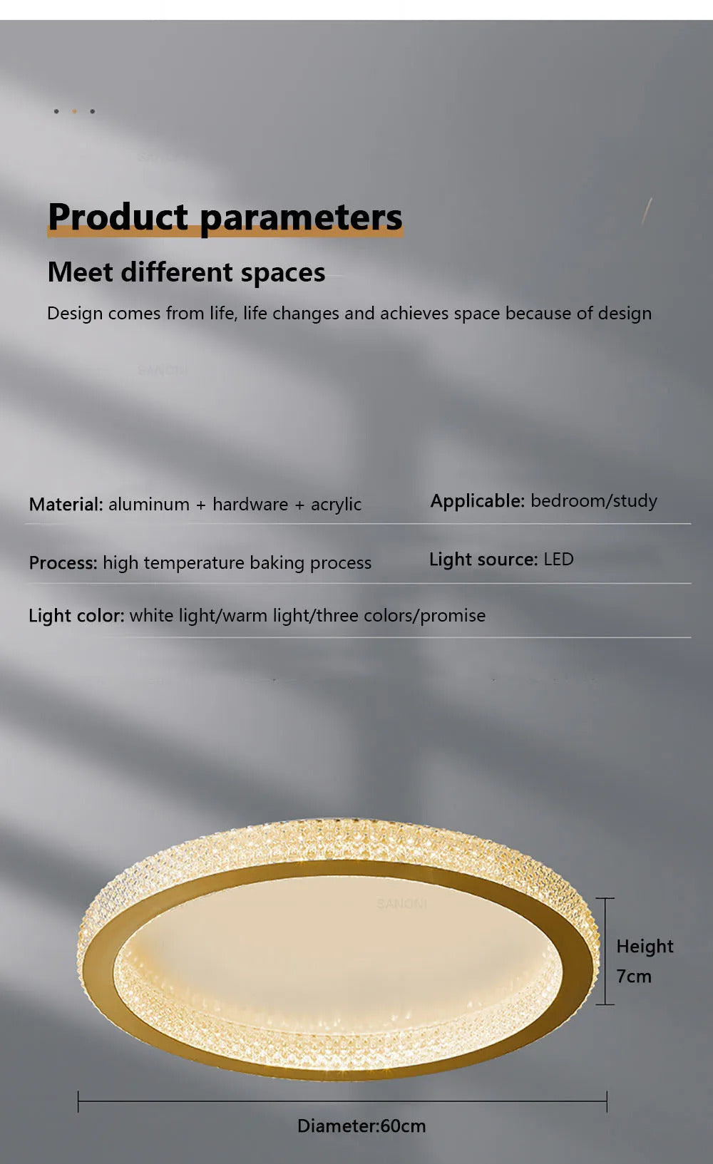 Modern LED Ceiling Lamp For Bedroom Living room Home Decoratioan Lighting Fixture Luster