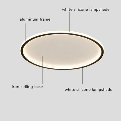 Modern with Remote Control Dimmable Flush Mount Bedroom Living Room Ceiling Light