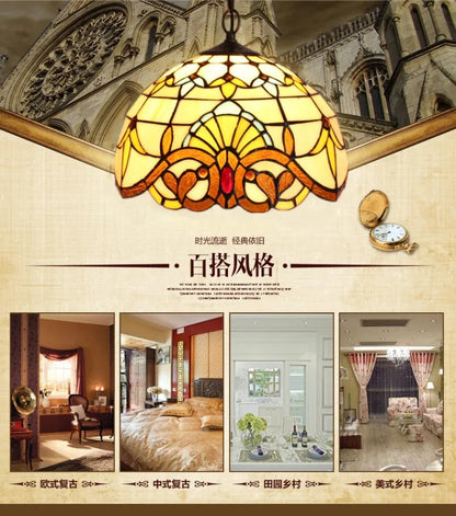 Nordic Tiffany chandelier Kitchen Dining room hallway handmade glass chandelier