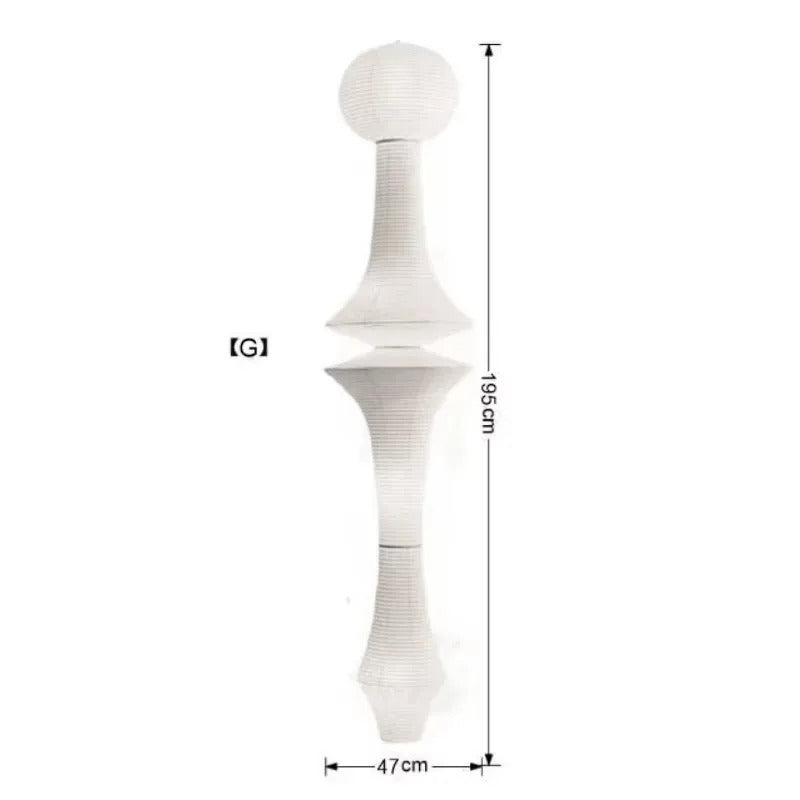 Nordic Wabi Sabi Wind Rice Paper Led Pendant Lights Living Room Bedroom Corner Chandelier