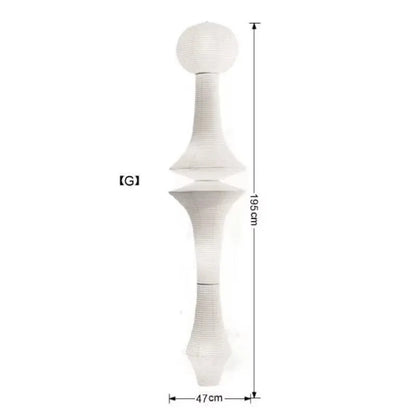 Nordic Wabi Sabi Wind Rice Paper Led Pendant Lights Living Room Bedroom Corner Chandelier