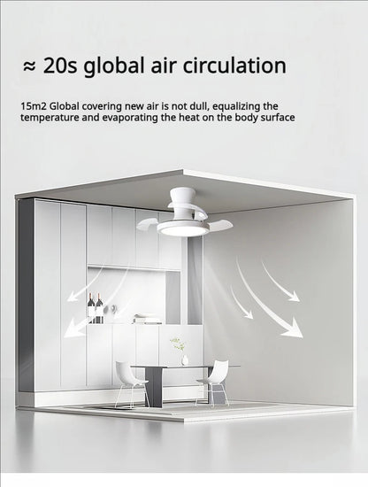 Children'S Room Invisible Fan Light Bedroom Quiet Ceiling Fan Light