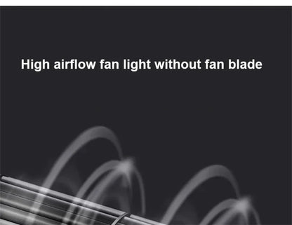 Invisible leafless LED ceiling fan light bedroom hotel remote control hanging lamp