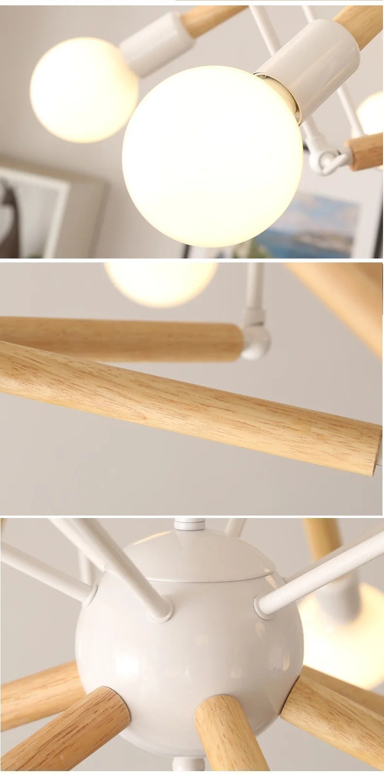 Vintage spider chandelier Nordic designer lustre industrial