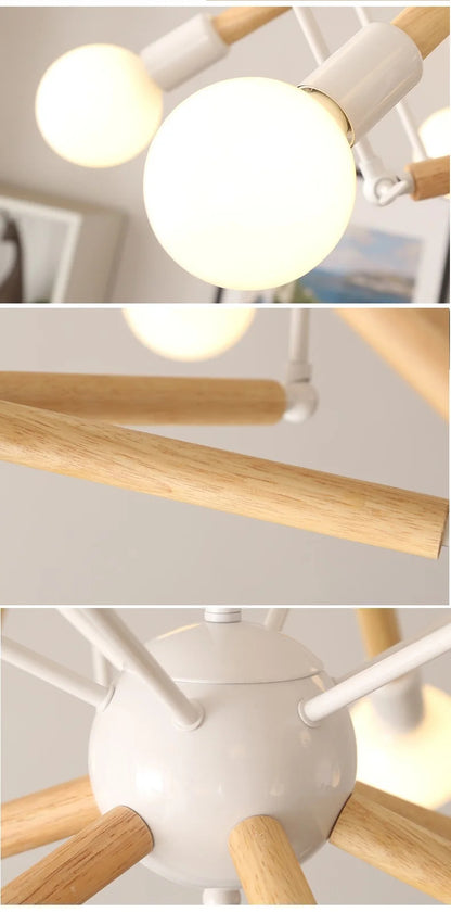 Vintage spider chandelier Nordic designer lustre industrial