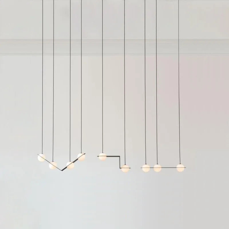Laurent Collection Nordic glass ball pendant light art led geometric lamp