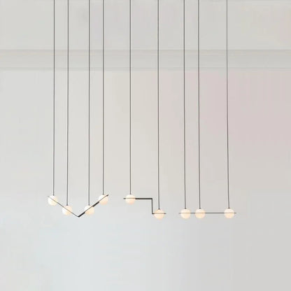 Laurent Collection Nordic glass ball pendant light art led geometric lamp