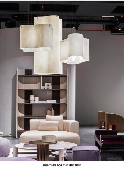 Nuvola Cloud Pendant Lamp Creative LED Fabric Hanging Chandelier