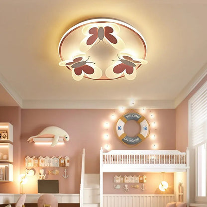 Butterfly ceiling lamp Children Room Indoor bedroom lamp