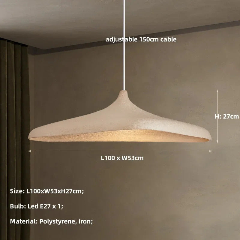 Candeeiro suspenso japonês Wabi Sabi em LED, candelabro de luxo para sala de jantar, bar, sala de estar, decoração da casa, candeeiro suspenso nórdico.