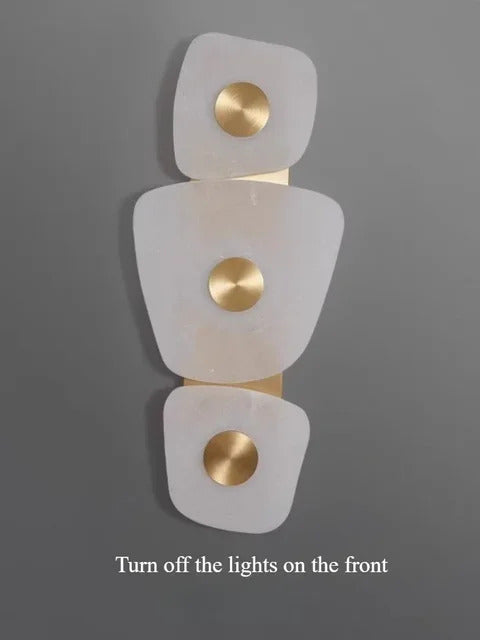 Nordic Marble Wall Lamp Modern luxury gold travertine LED sconce Lighting