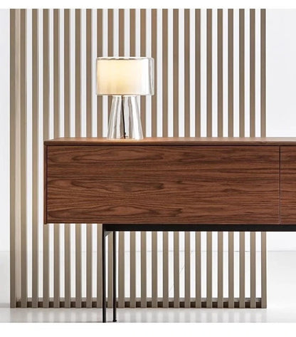 Mercer Glass Led Table Lamp, Postmodern Designer Glass Bedside Table Light, Nordic Bedroom Table Lights For Living Room Sofa