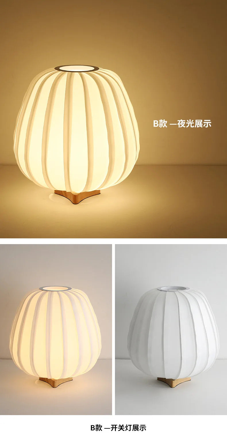 Nordic fabric table lamp, living room and study decorative table lamp, warm bedroom bedside decorative lamp