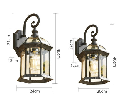 Outdoor Waterproof Wall Lamp Modern Villa Corridor Garden Exterior Lamp Wall light