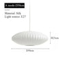 Japanese pendant light white design minimalist lamp Silk Cloth Light Clothing nelson lamp Shop Cloth loft lantern pendant lamp