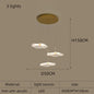 Nordic chandelier Leaf lotus chandelier of petals restaurant creative living room