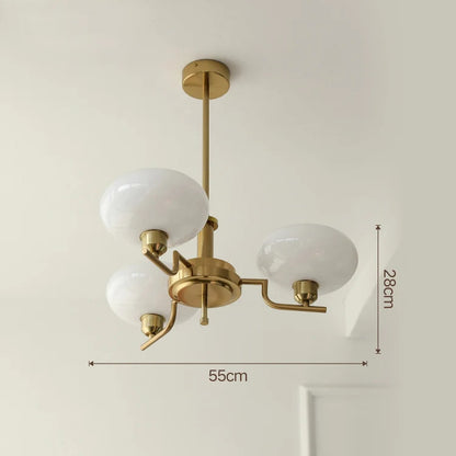 Bauhaus modern French bedroom study living room chandelier designer Northern European retro lamp