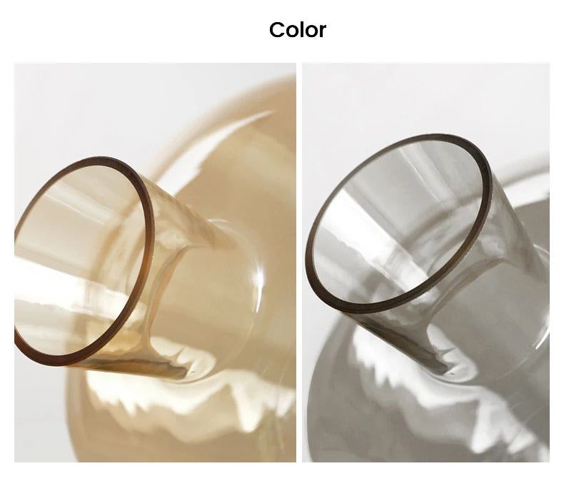 Post modern glass table light Italian Designer simple Amber art ambient office desk lamps