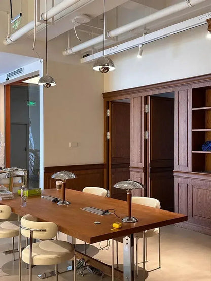 Industrial Style Desk Lamp Nordic Retro Table Light Wooden Iron E14 Bulb Bauhaus Design Study Room Office Bedroom Bedside Decor