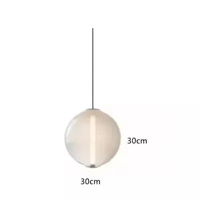 Nordic Minimalist Restaurant  LED Pendant Light Modern Designer Glass Pendant Light