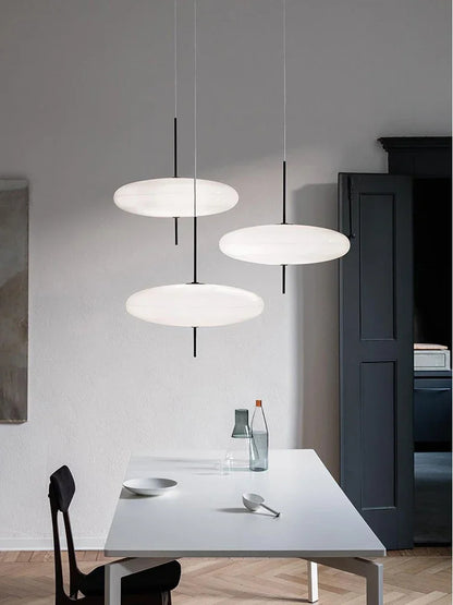 Nordic Creative Internet Celebrity Flying Saucer Art Chandelier Dining Table Simple Round Bar Lamps