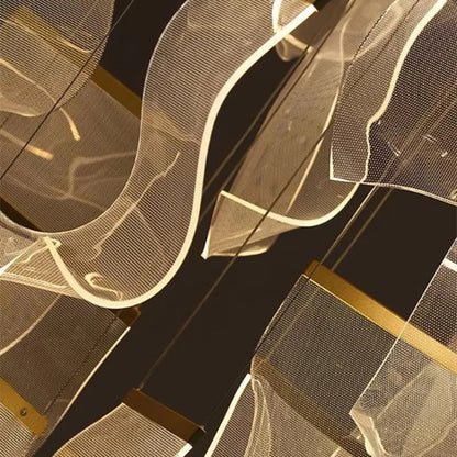 Rinkle Suspended Lights Modern Guide stairwell Chandelier