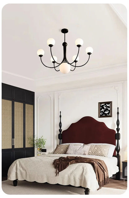 Nordic glass Pendant lamp French Gold chandelier