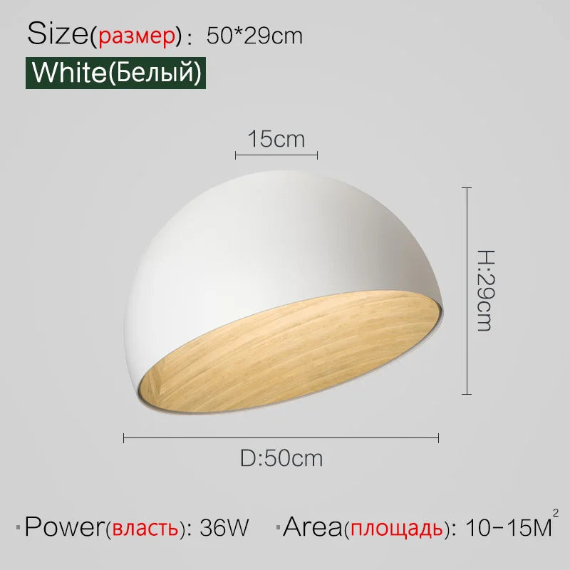 Nordic Wooden Ceiling Chandelier Modern Duo Ceiling Light