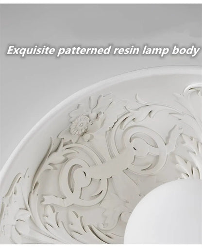 French Resin Ceiling Light Balcony Bedroom Corridor Lighting Fixture