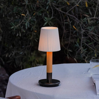 Spanish Creative Retro Nostalgic Rechargeable Table Lights LED Restaurant Bar Counter Bedroom Bedside Fabric Nighting Desk Lamps