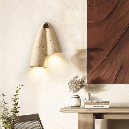 Velo Draped Stone Sconce