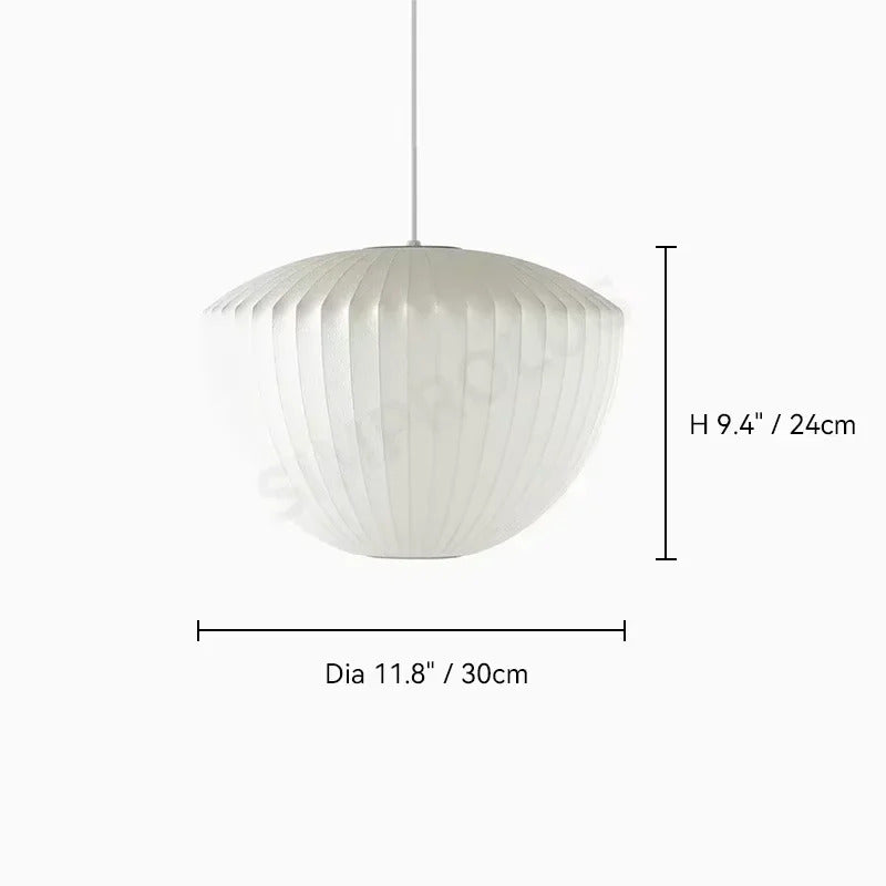 Japanese pendant light white design minimalist lamp Silk Cloth Light Clothing nelson lamp Shop Cloth loft lantern pendant lamp