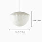 Japanese pendant light white design minimalist lamp Silk Cloth Light Clothing nelson lamp Shop Cloth loft lantern pendant lamp