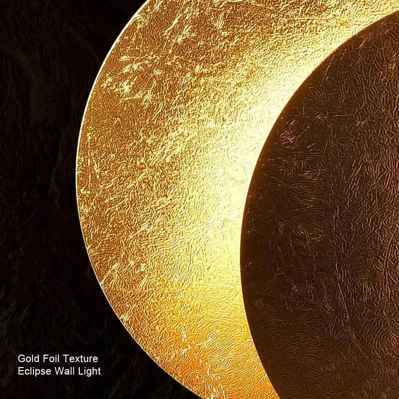 Modern Texture Designer round Wall Lamp Rotatable Black Gold round Sconce light