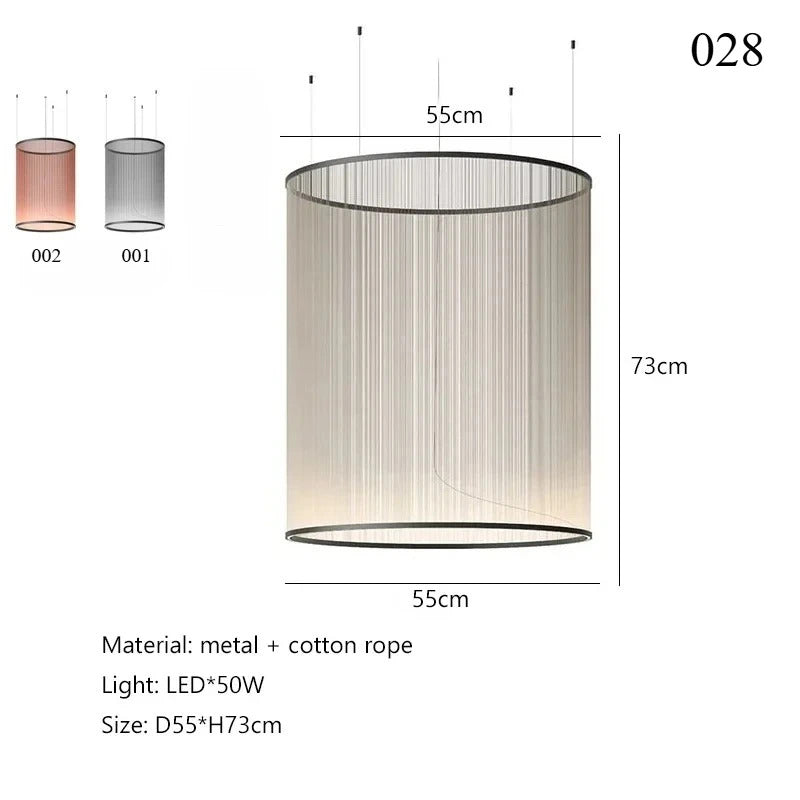 Spanish Tassel Chandelier Modern Villa Empty Stairs Living Dining Room Creative Chandelier