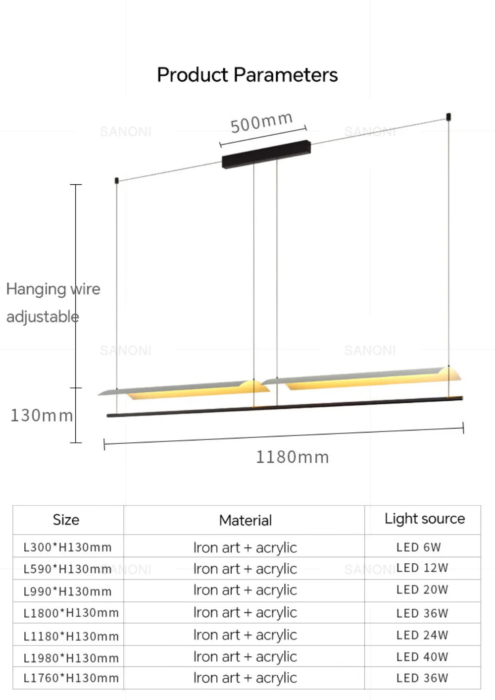 Modern Pendant Lamp LED Chandelier For Living Dining Room Restaurant Bar Kitchen Island Office Home Decor Light Fixture Lustre