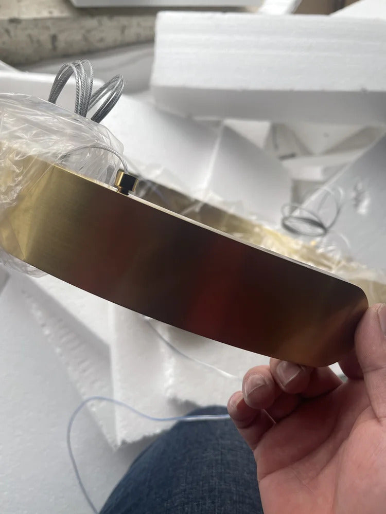 Nordic Ring Pendant Lamp Dimmable for Table Dining Room Kitchen Island Ceiling Chandelier Home Decor Lusters Lighting Fixture