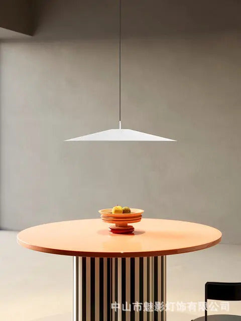 Minimalist black Flying Saucer Pendant lamp led round dining lamp