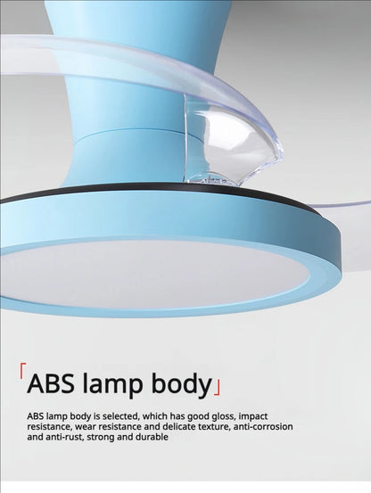 Children'S Room Invisible Fan Light Bedroom Quiet Ceiling Fan Light