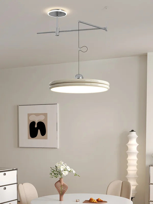 Dining table light modern chandelier Round Reading Desk Light