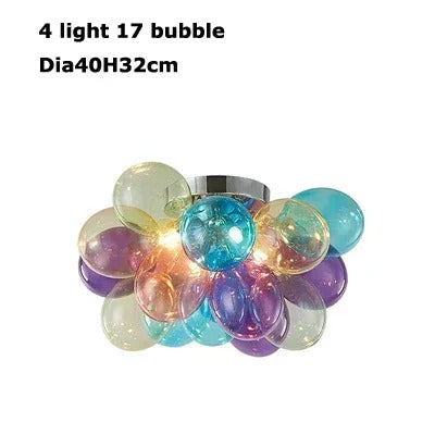 Gross glass bubble Pendant lamp bedroom kitchen island light